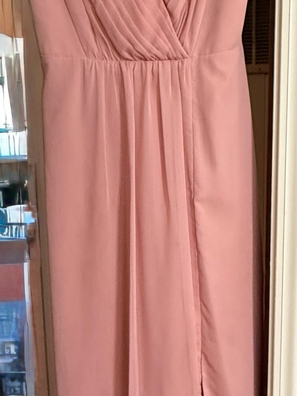 David's Bridal Dusty Rose Bridesmaid Dress